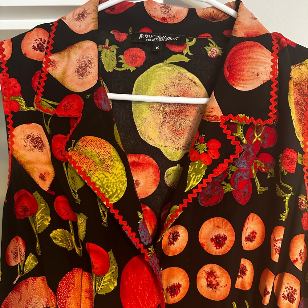 Magical Betsey Johnson Y2K Vintage Fruit Dress - Picture 3 of 6